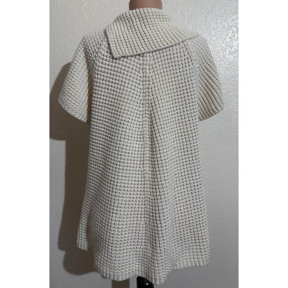 Worthington Women Ivory Knit Long Diagonal Collar Sweater XL - Picture 4 of 7